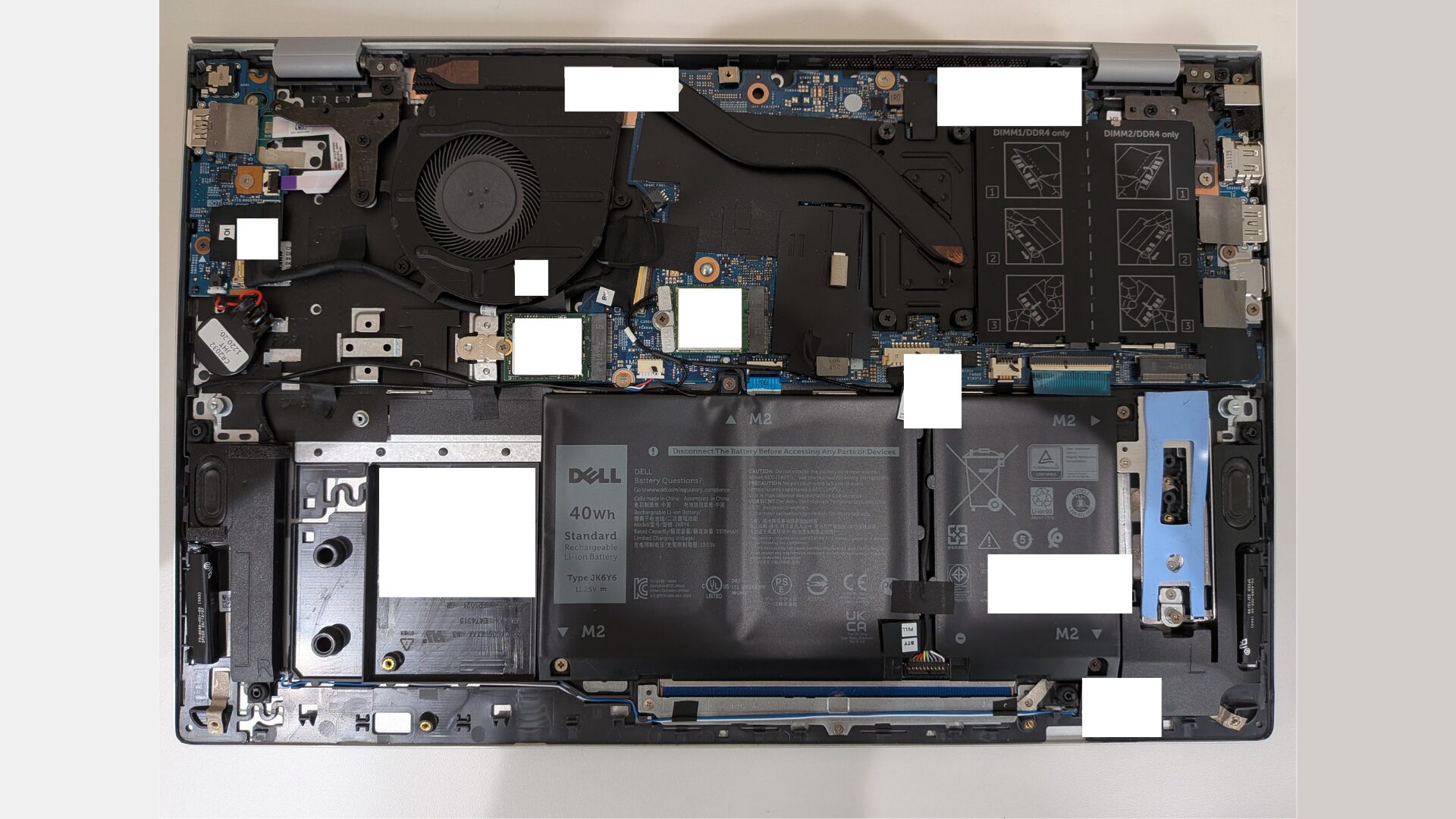 DELL Inspiron 5505 の内部構成