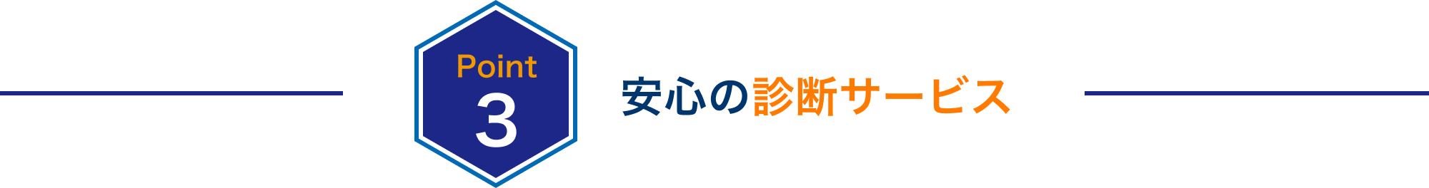 Point3 安心の診断サービス