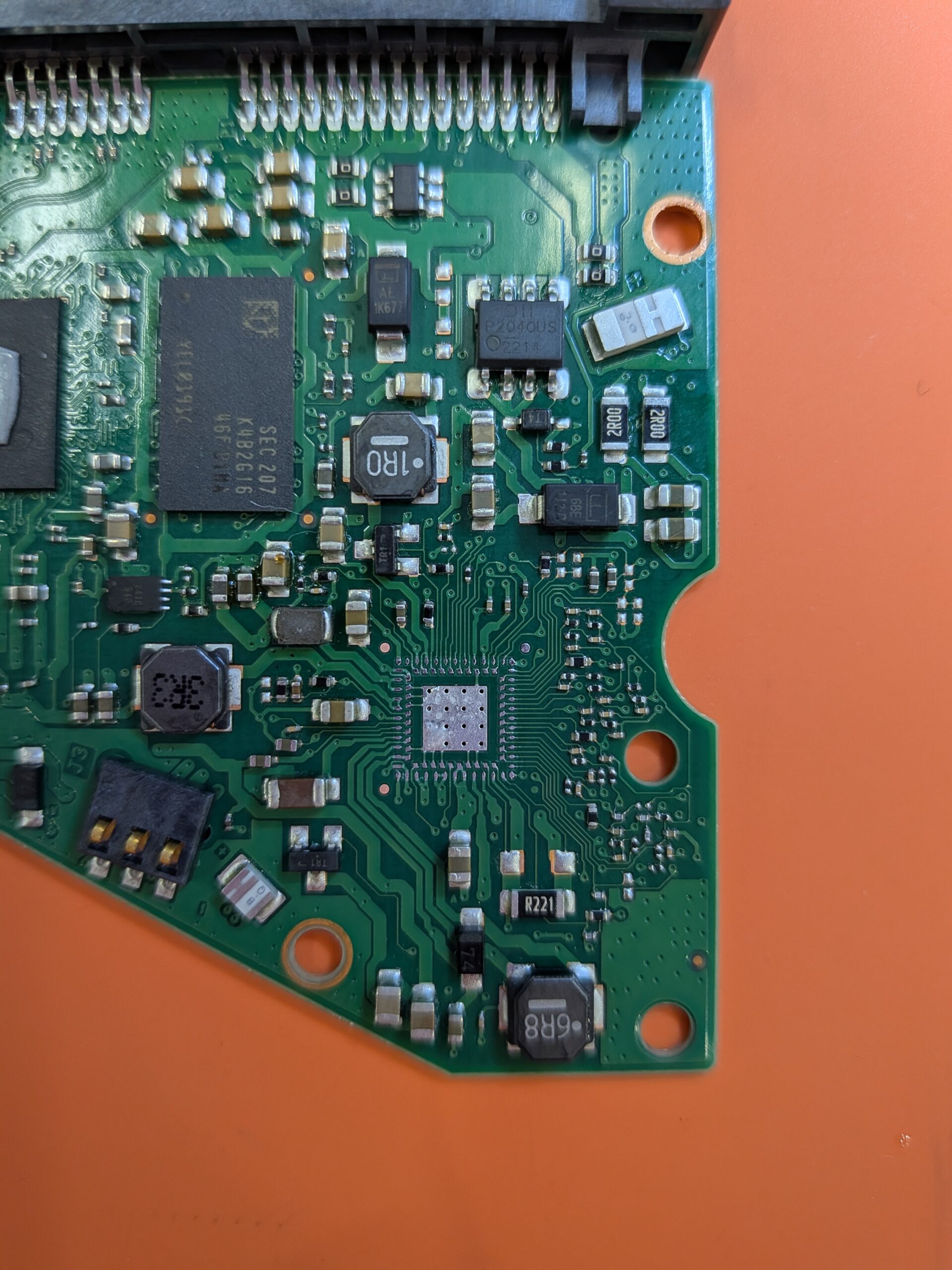 基板上の故障箇所