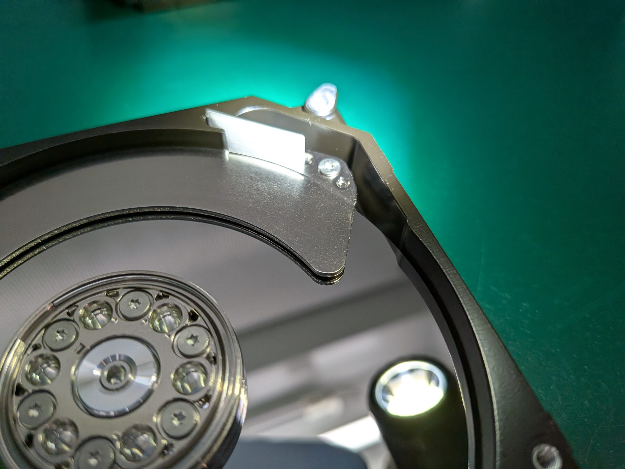 プラッター表面の拡大画像