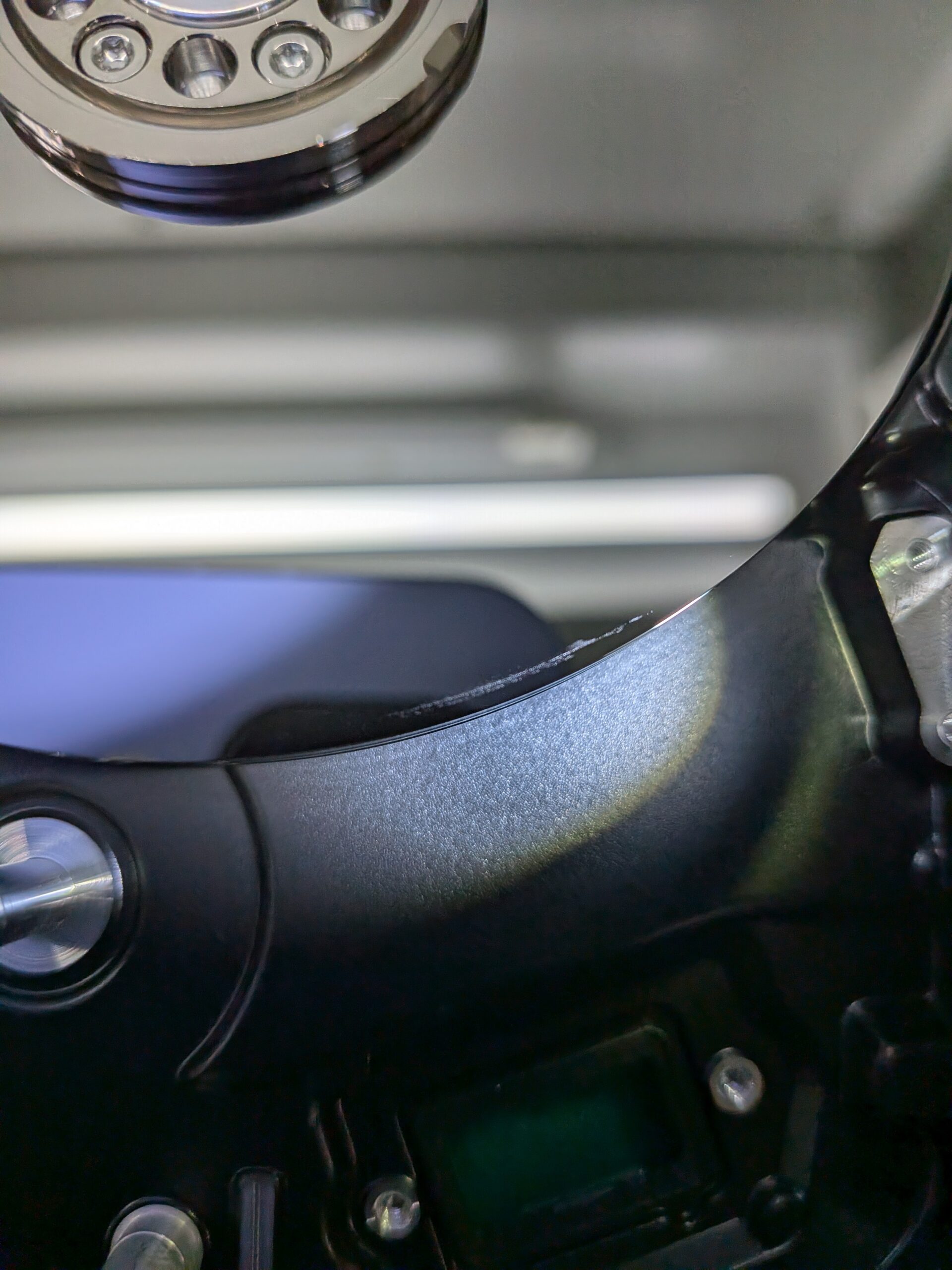 プラッターに付着した汚れ