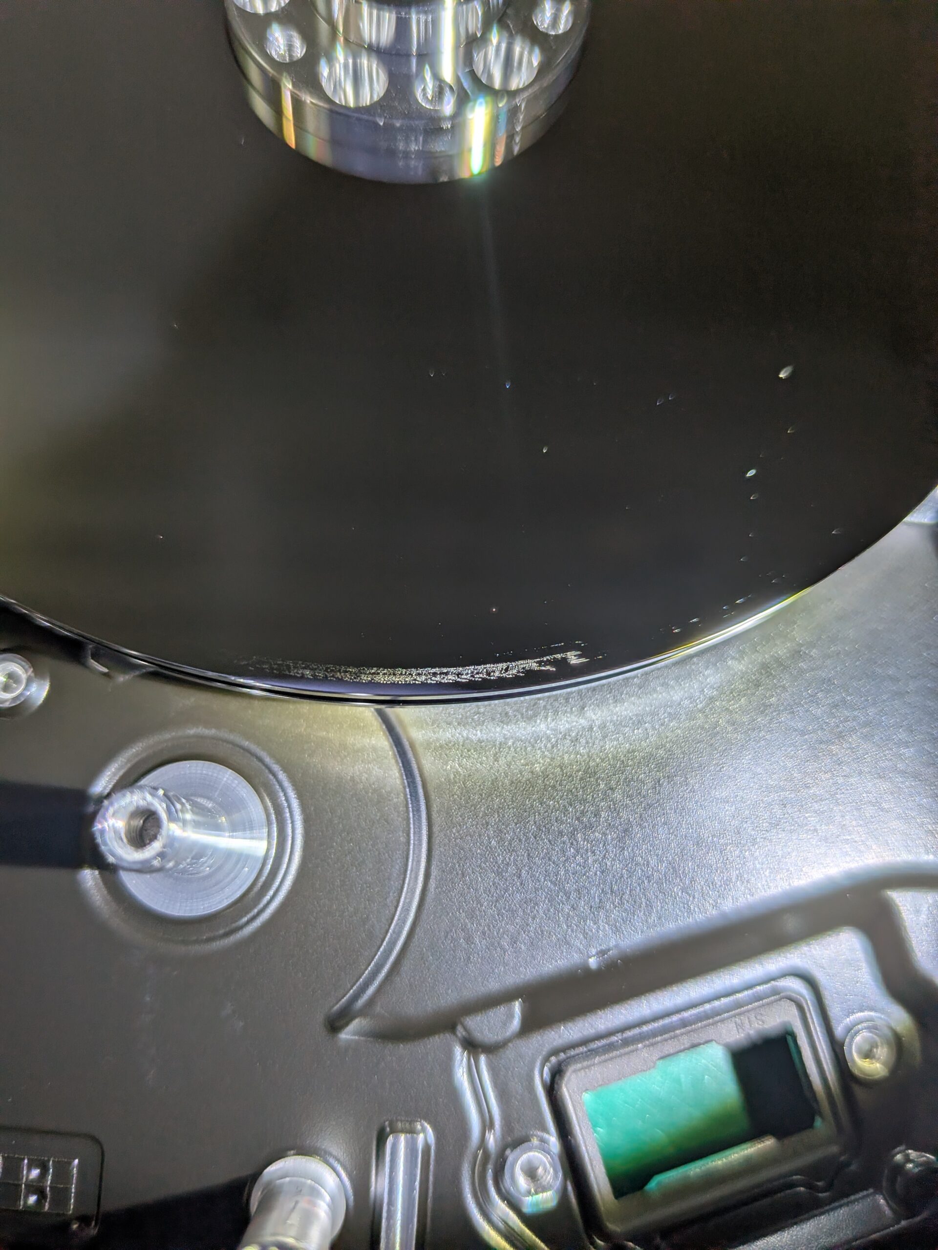 プラッター汚れの拡大